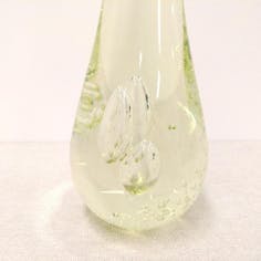 白瑠璃ガラス Bubble Water Solid Drop